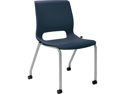 HON Motivate Office Stacking Chair, Regatta/Platinum, 2/Carton (HMG1.N.S.RE.PLAT)