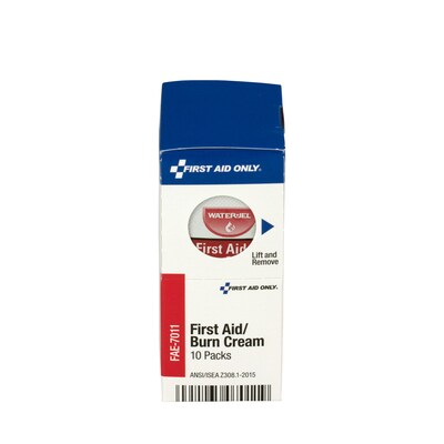 First Aid Only First Aid Burn Cream Packets, 1/32 oz., 10/Box (FAE-7011)