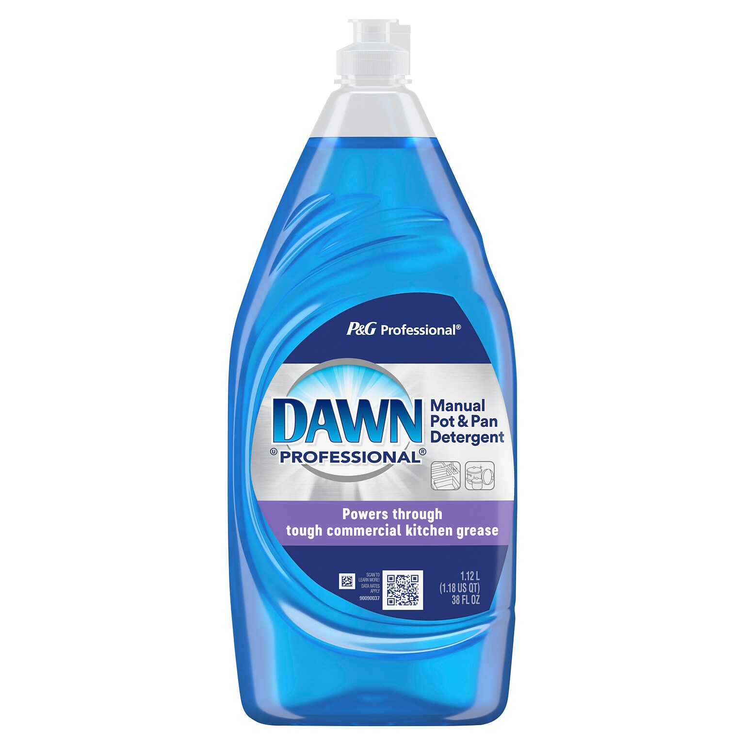 Dawn Professional Manual Pot and Pan Detergent Dish Soap, Liquid Concentrate, 38 fl oz. (45112)