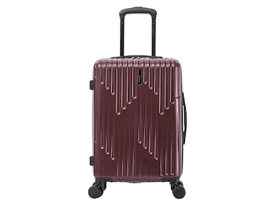 InUSA Drip 22.44 Hardside Carry-On Suitcase, 4-Wheeled Spinner, Wine (IUDRI00S-WIN)