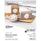 Avery Easy Peel Laser/Inkjet Round Labels, 2" Diameter, Glossy White, 12 Labels/Sheet, 10 Sheets/Pack, 120 Labels/Pack (22807)