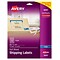 Avery Inkjet Shipping Labels, 8 1/2 x 11, Clear, 1/Sheet, 25 Sheets/Pack  (8665)
