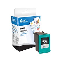 Quill Brand® Remanufactured Tri-Color High Yield Inkjet Cartridge  Replacement for HP 75XL (CB338WN)