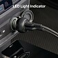 NXT Technologies™ USB-C/USB-A Car Charger with Lightning Cable for iPhone/iPad, Black (NX60453)