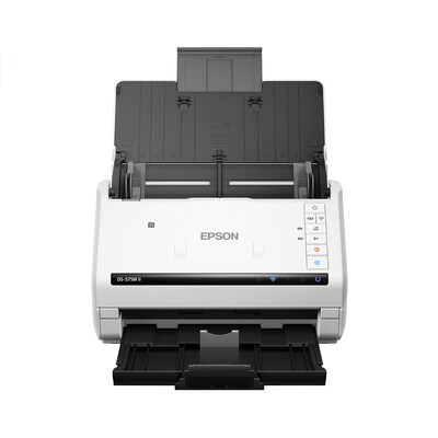 Epson DS-575W II Duplex Document Scanner, White/Black (B11B263202)