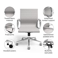 Union & Scale™ Everell Ergonomic Fabric Manager Chair, Heather Gray (53279)