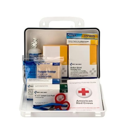 Pac-Kit Weatherproof Hard Plastic First Aid Kit for, 95 pieces, 25 people (579-6430)