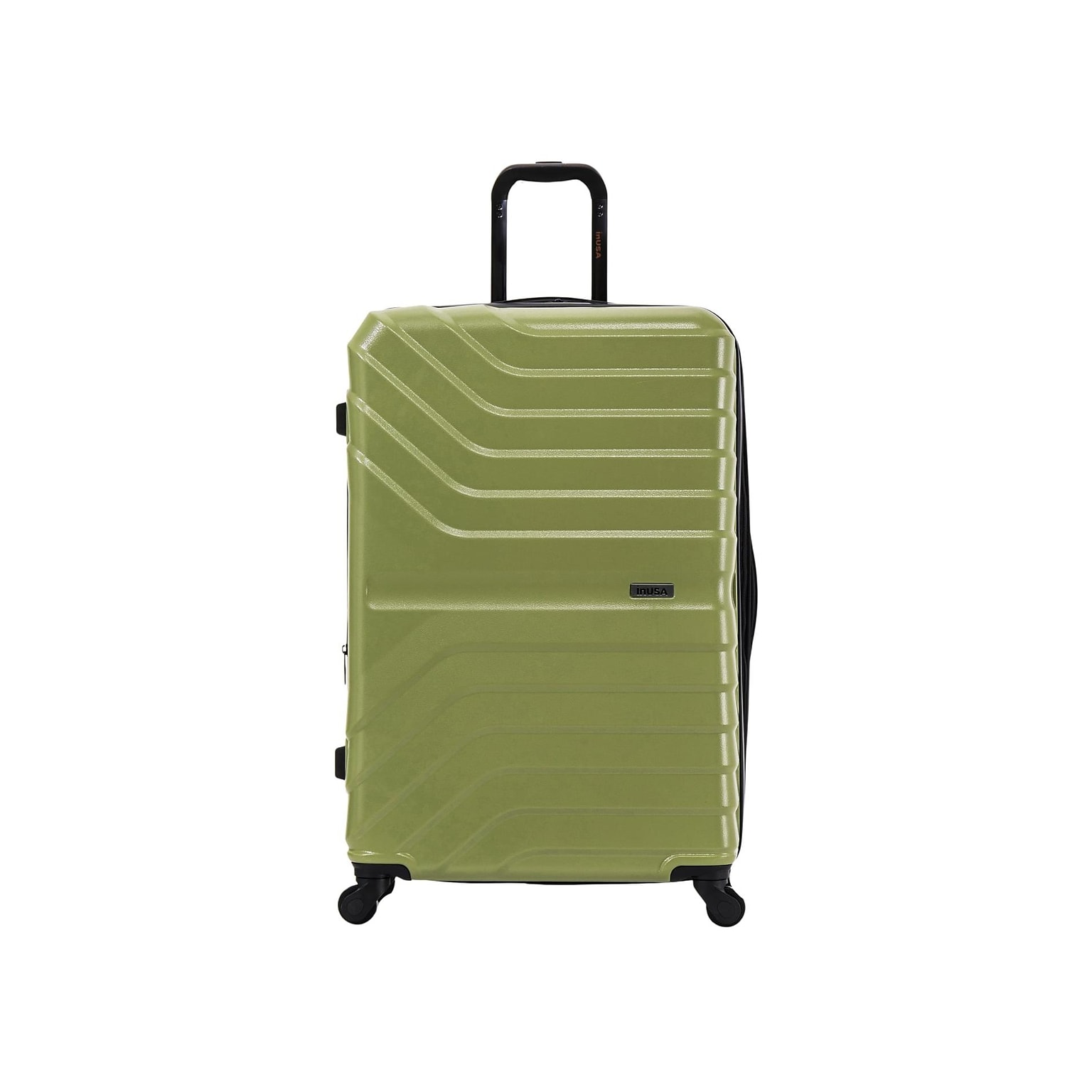 InUSA Aurum 31.92 Hardside Suitcase, 4-Wheeled Spinner, Green (IUAUR00L-GRN)