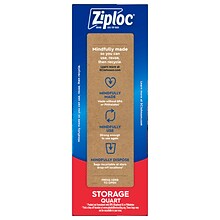 Ziploc Medium Storage Bags, 1 Qt., 24/Carton (314466)