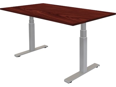 Fellowes Cambio 24.75-50.25H Adjustable Standing Desk, Mahogany (9788902MHGNY)