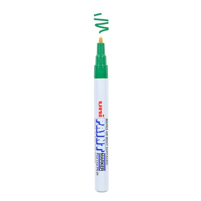 uni PAINT PX-21 Oil-Based Paint Marker, Fine Line, Green (63704)