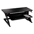3M Precision Standing Desk 35W Manual Adjustable Desk Riser with Gel Wrist Rest and Precise Mouse P