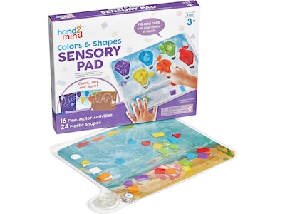 hand2mind Colors & Shapes Sensory Pad Set, Assorted Colors (94491)