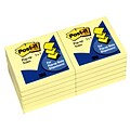 Post-it Pop-up Notes, 3 x 3, Canary Collection, 100 Sheet/Pad, 12 Pads/Pack (R330-YW)