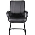 Boss Caressoft Leather Guest Chair, Black (B7909)