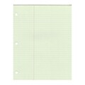 Roaring Spring Paper Products 8.5 x 11 Glued Pads, College Ruled, Green, 50 Sheets/Pad, 36 Pads/Ca