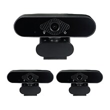 OTM Essentials HD Elite 1920 x 1080 Webcam, 2 Megapixels, Black, 3/Pack (OB-AJK-3PK)