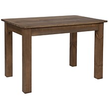 Flash Furniture HERCULES Series 46 Farm Dining Table, Rustic Pine (XAF46X30)