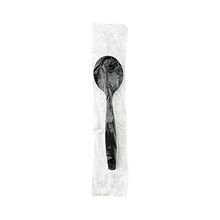 Dixie Individually Wrapped Polystyrene Soup Spoon, Heavy-Weight, Black, 1000/Carton (SH53C7)