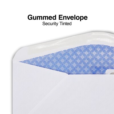 Staples® Standard Invoice Double Window Security-Tint Gummed #9 Envelopes; 500/Box