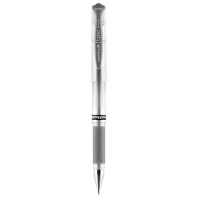 uniball Signo Gel Impact Pens, Bold Point, 1.0mm, Silver Ink (60658)