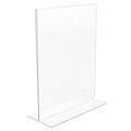 Deflecto Classic Image Double-Sided Sign Holder, 8.5 x 11, Clear Plastic (69201)