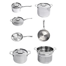 BergHOFF Straight 13 pc 18/10 SS Tri-ply Cookware Set