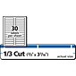 Avery TrueBlock Laser/Inkjet File Folder Labels, 2/3" x 3 7/16", Blue, 1500 Labels Per Pack (5766)