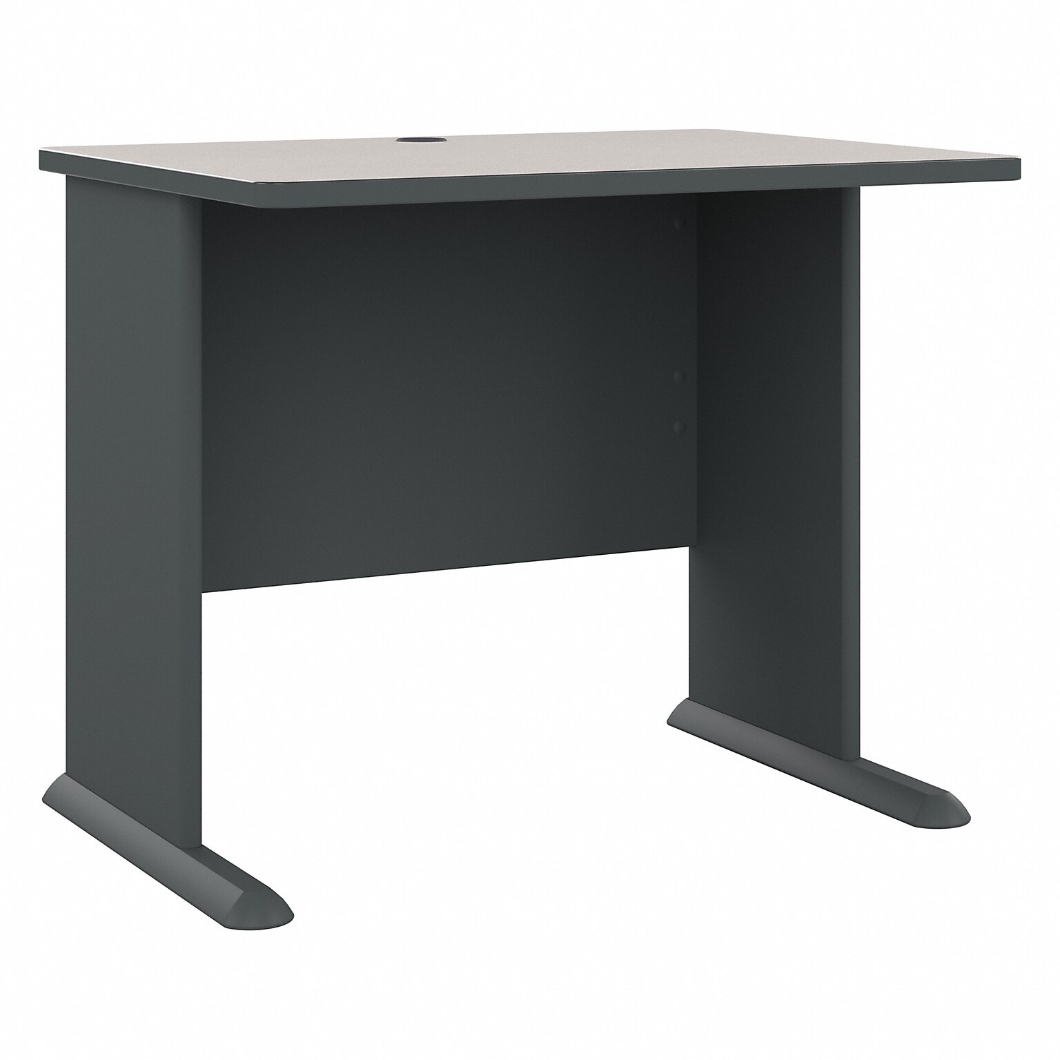 Bush Business Furniture Cubix 36W Desk, Slate/White Spectrum (WC8436A)