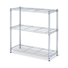 Alera® 3-Shelf Metal Shelving Unit, 36 Width, Silver (ALESW833614SR)