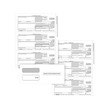 ComplyRight 1099-NEC 3-Part Tax Form Set with Envelopes/Recipient Copy Only, 50/Pack (NEC6113E)