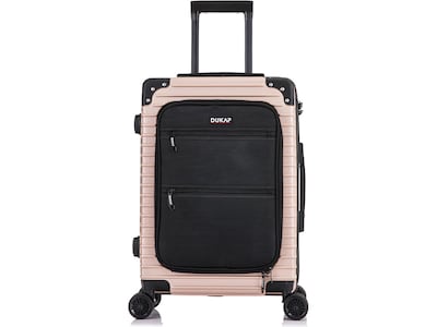 DUKAP Tour 23.5 Hardside Carry-On Suitcase, 4-Wheeled Spinner, TSA Checkpoint Friendly, Champagne (