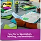 Post-it Recycled Super Sticky Notes, 4" x 6", Oasis Collection, Lined, 90 Sheet/Pad, 3 Pads/Pack (6603SST)