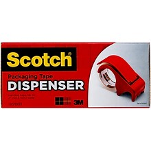 Scotch 1.88 Packing Tape Dispenser, Red (DP300RD)