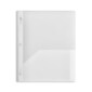 Staples 2-Pocket Plastic Presentation Folder with Fasteners, Clear (ST26387-CC)