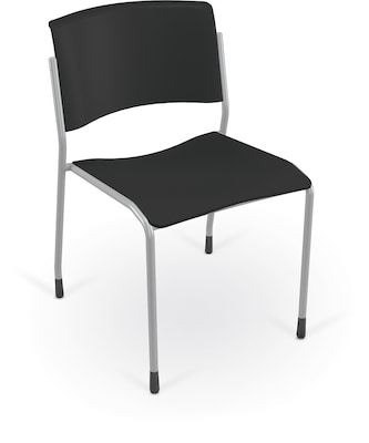 MooreCo Akt 4-Leg Student Chair, Black (56579-GL-BLACK)