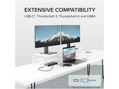 Plugable Thunderbolt 3 and USB-C Dual Display Docking Station (TBT3-UDC3)