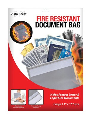 Vista Crest Fire Resistant Document Bag