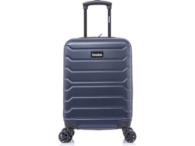 InUSA Trend 22.4 Hardside Carry-On Suitcase, 4-Wheeled Spinner, Blue (IUTRE00S-BLU)