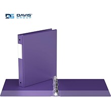 Davis Group Premium Economy 1 3-Ring Non-View Binders, Purple, 6/Pack (2311-69-06)