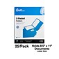 Quill Brand® 2-Pocket Folders, Blue, 25/Box (712520)