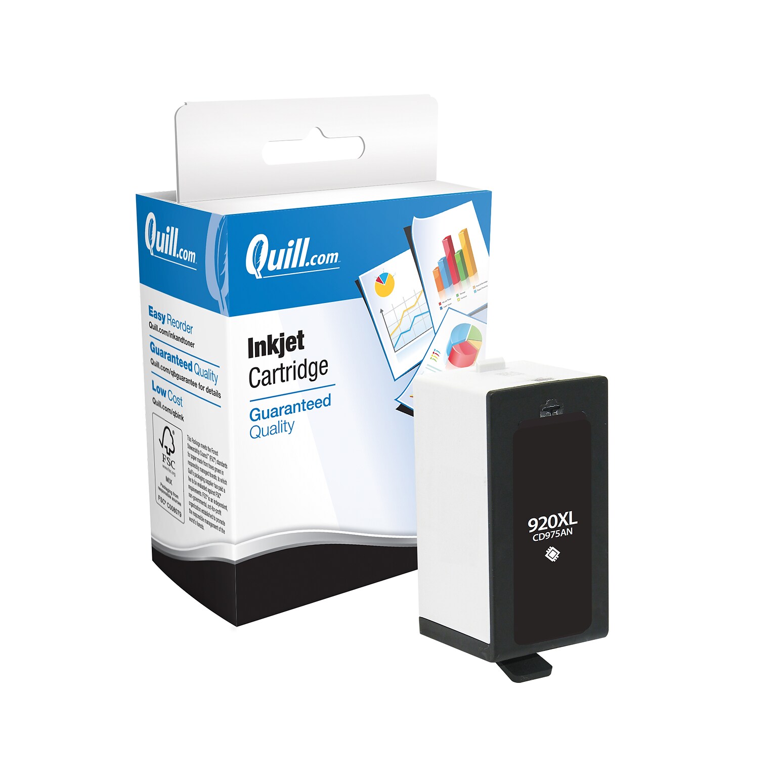 Quill Brand® Remanufactured Black High Yield Inkjet Cartridge  Replacement for HP 920XL (CD975AN) (Lifetime Warranty)