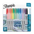 Sharpie Mystic Gems Permanent Markers, Fine Tip, Assorted, 24/Pack (2136727)