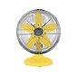 Good Housekeeping Oscillating Desk Fan, 3-Speed, Silver/Yellow (92609)