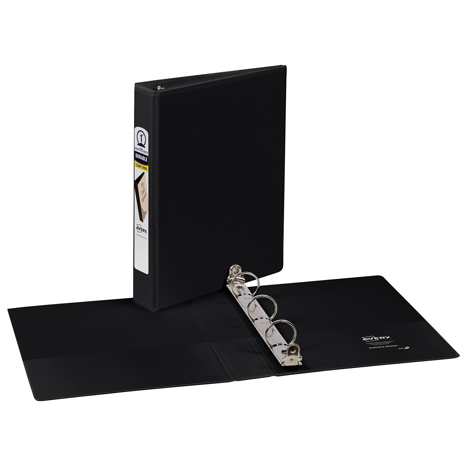 Avery Mini 1 3-Ring View Binders, Black (17167)