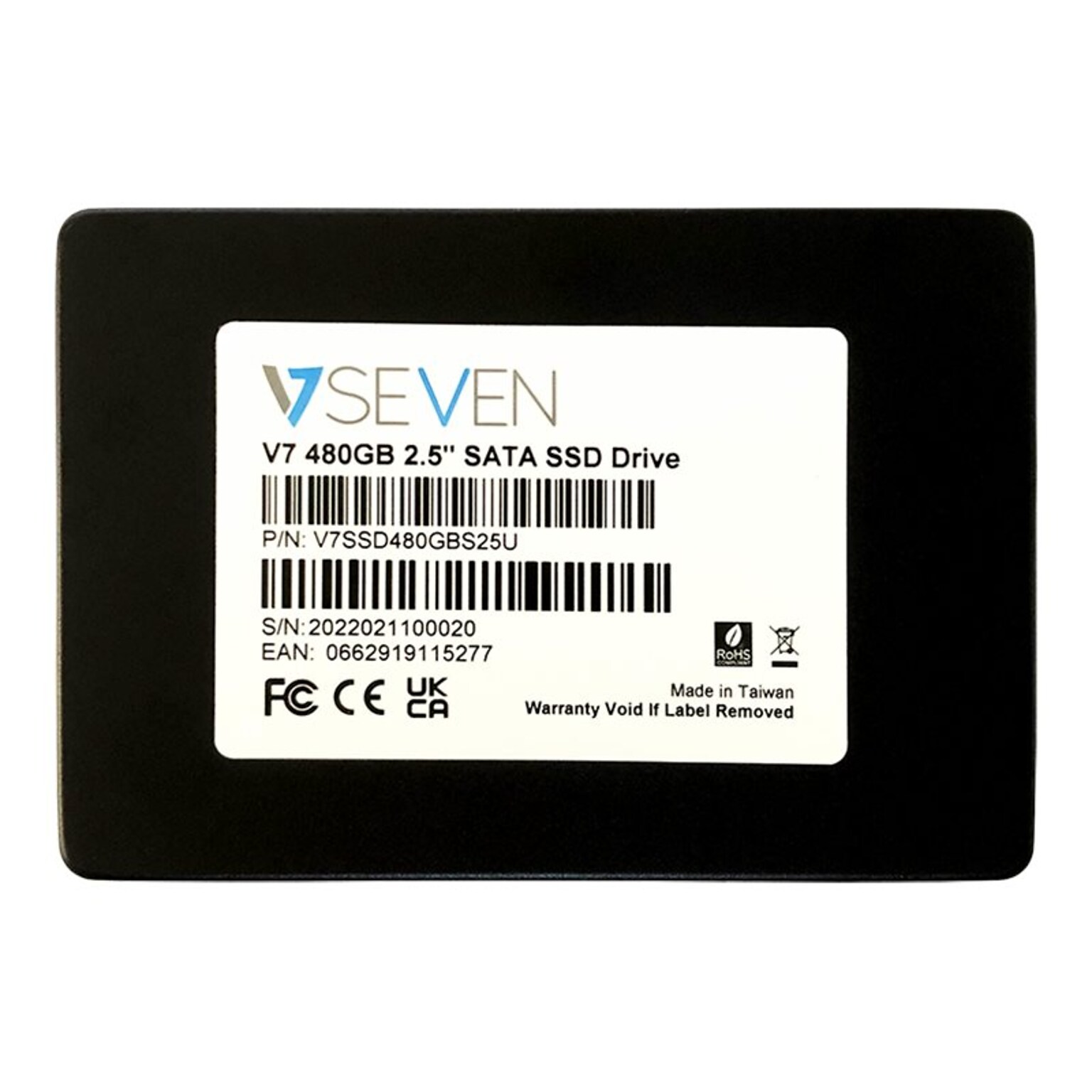 V7 480GB 2.5 SATA/600 Internal Solid State Drive (V7SSD480GBS25U)