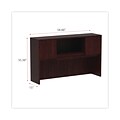 Alera Valencia Series Hutch With Doors, 58 7/8w X 15d X 35 1/2h, Mahogany