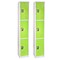 AdirOffice 72 3-Tier Key Lock Green Steel Storage Locker, 2/Pack (629-203-GRN-2PK)