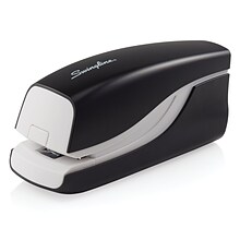 Swingline Breeze Electric Desktop Stapler, 20-Sheet Capacity, Staples Included, Black/White (42131/4