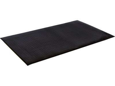 Crown Mats Wear-Bond Tuff-Spun Anti-Fatigue Mat, 24 x 36, Black (WB 0023KD)